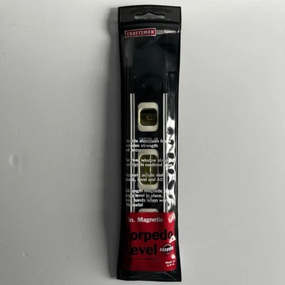 Sears Craftsman USA Nos 9” Magnetic Torpedo Level w/ Case 39829 - Image 1 of 4