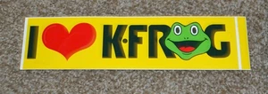 Pegatina I Love K-FROG radio país FM - Imagen 1 de 4