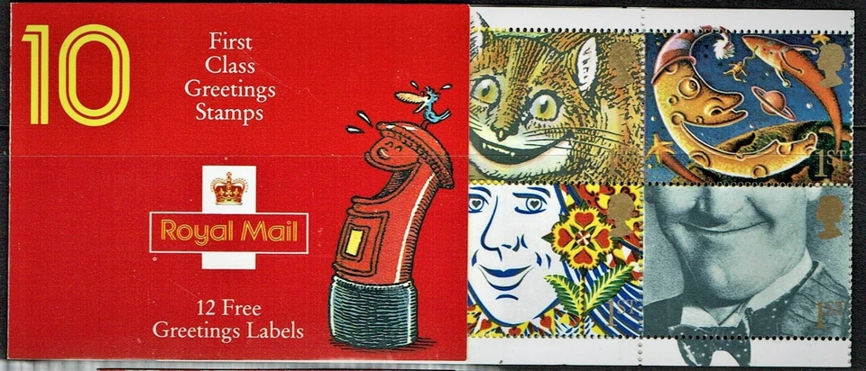 GREAT BRITAIN.1993 KX3. 10 FIRST CLASS STAMPS SMILES BOOKLET. AS IS SEE SCAN. - Image 1 of 1