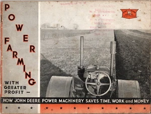 Antique 1934 or 1935 John Deere Power Farming Farm Equipment Dealer Catalog - Picture 1 of 7