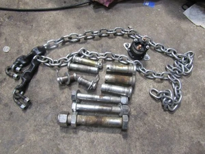 Western UltraMount 2 OEM Hardware  2 Chains 3 Bolts 7 Clevis Pins, & 1 Solenoid - Picture 1 of 10