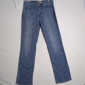 Levi Strauss & CO. - 505 Straight - Size 8 - Light Wash Blue Jeans - Womens - Picture 1 of 10