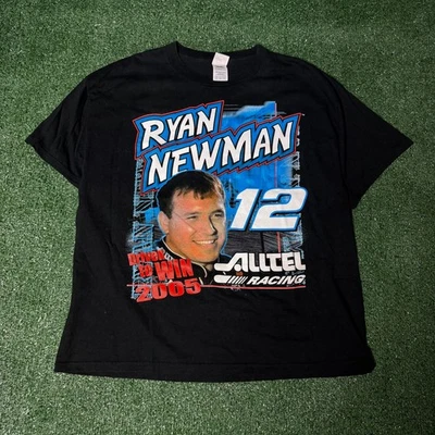 Vintage NASCAR Ryan Newman #12 Alltel Racing T-Shirt - Image 1 of 3