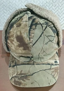 Vintage Mens One Size Realtree Hardwoods Camouflage Insulated Ear Flap Hat Cap - Bild 1 von 16