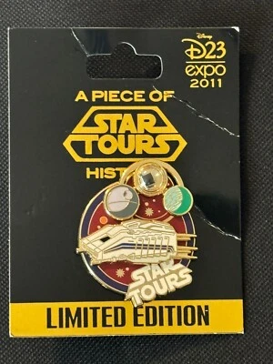 PIN EN TARJETA DISNEY D23 EXPO 2011 UNA PIEZA DE HISTORIA DE STAR TOURS LE 2000 Foto 1 de 2