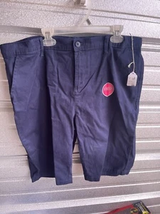 The Childrens Place Navy Blue Pull On Shorts Cargo Pockets Boys Size 18 (WTF53)z - Picture 1 of 1