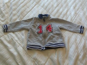 Carter's Gray Zip-Up Letter Jacket Boys 9 Months - Picture 1 of 3