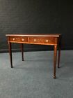 Pretty Victorian Inlaid Mahogany Two-drawer Console Table