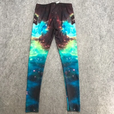 Leggings sin marca para mujer talla M estampado Galaxy ajustados elásticos activos Foto 1 de 4