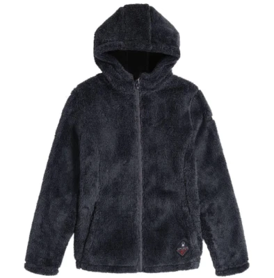 NWT  Women's Spyder Nick Shaggy Fleece Full Zip Jacket Hoodie ~ Polar ~ Large - Image 1 of 4