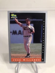 1993 Classic Baseball BEST JOSE MILLARES #284 Baltimores Orioles