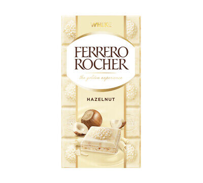 Ferrero Rocher Tavoletta Di Cioccolato Bianco Con Nocciole Limited Edition • 2.99€
