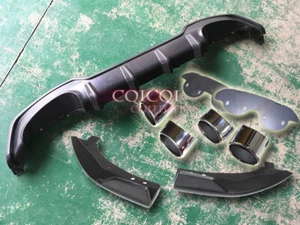 Unpainted rear diffuser + splitter + exhaust pipe for Toyota Corolla hatchback◎ - Picture 1 of 9