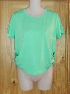 NUEVA Camisa de Gimnasio de Entrenamiento para Mujer 95% Poliéster 5% Spandex Verde Talla Grande - Imagen 1 de 6