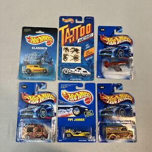 Hot Wheels Collection Lot Of 6 Including Pipe Jammer~Classics~Tattoo Machines +
