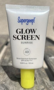 Super Goop Glow Screen In SUNRISE SPF 40 Broad Spectrum Sunscreen 0.68 Fl 07/26 - Picture 1 of 2