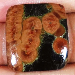 35.20 Ct Natural Peanut Obsidian Cushion Cabochon Loose Gemstone 22x23x6mm HB133 - Picture 1 of 5