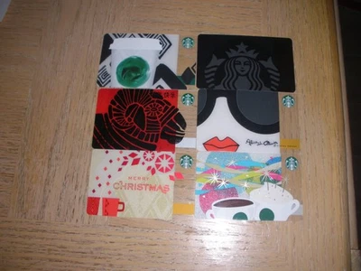 Starbucks Thailand   6 different new and used collectible gift cards - Image 1 of 2