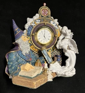 Fantasy Excalibur Wizard Quartz Clock By Steven K. Of Westland Giftware 1999 - Picture 1 of 1