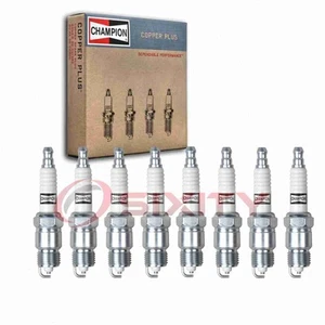 8 pc Champion Copper Plus Spark Plugs for 1971-1993 Chevrolet Caprice 5.0L hz - Picture 1 of 5