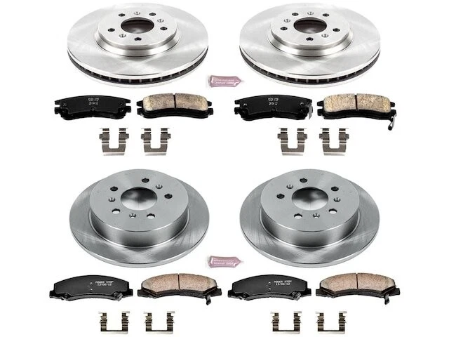 Kit de pastillas de freno delanteras y traseras y rotor para 06-10 Chevy Impala Monte Carlo GJ72K8 Foto 1 de 1