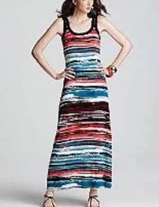 Karen Kane Maxikleid Größe Small Farbdruck ärmellos Einzelhandel 138,00 neu mit Etikett - Bild 1 von 7
