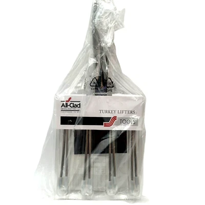 Полностью закрытый набор из 2 вилок для подъема индейки из нержавеющей стали эргономичная рукоять - Изображение 1 из 4