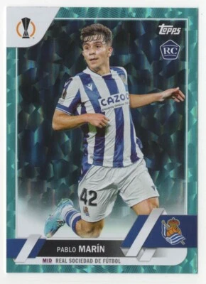 2022-23 Topps UEFA - Pablo Marin Icy Aqua Foil /399 RC - Real Sociedad - Image 1 of 2