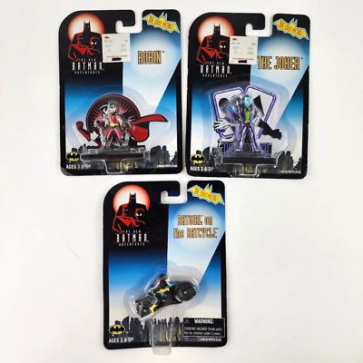 The New Batman Adventures LOTE DIECAST BATGIRL ON BATCYCLE ROBIN THE JOKER DC NUEVO Foto 1 de 4