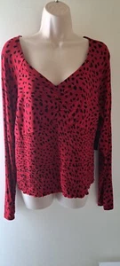 NWT No Boundaries Junior Smocked Dressy Stretch Shirt Red/Black 3XL SEE ALL PICS - Picture 1 of 5