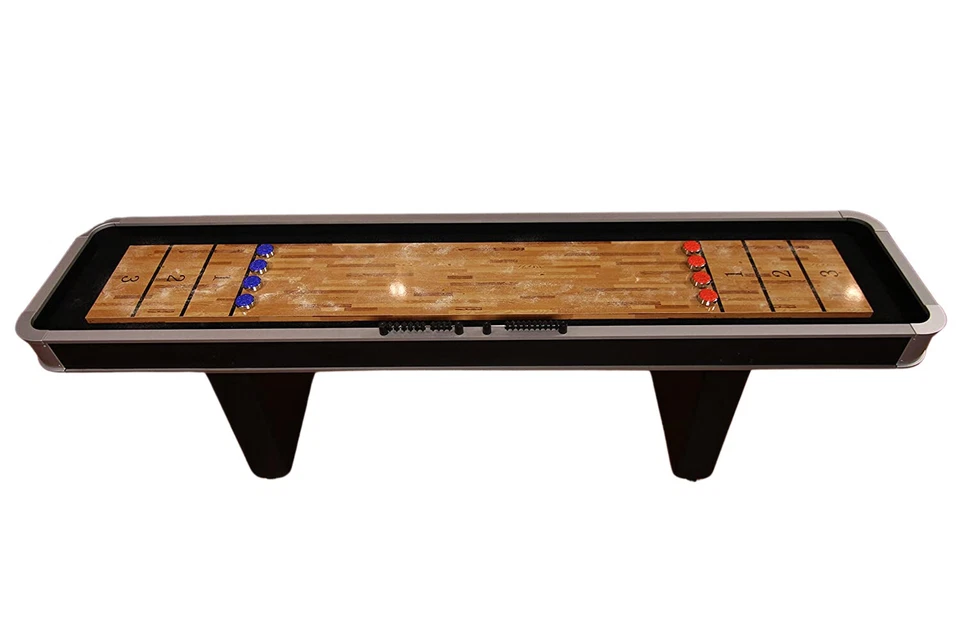 Atomic M01702AW 9 ft Shuffleboard Tables with Poly-Coated Playing Surface
