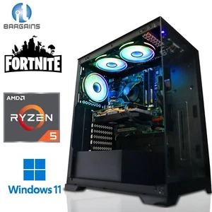 Gaming PC AMD Ryzen 5 5500GT - 32GB DDR4 / 8GB RTX 4060 / 2TB SSD - Windows 11 - Picture 1 of 6