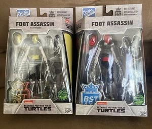 TMNT BST AXN Foot Assassin Lot Of 2 Yellow And Red Brand New Ninja Turtles Nick - Picture 1 of 4