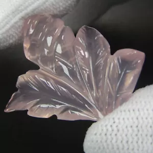 22.48Cts Excellent Natural Rose Quartz Flower Carving Collection Gem Ref VIDEO - Picture 1 of 5