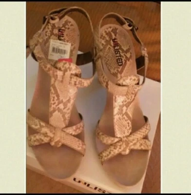 Unlisted Kenneth Cole Snake Strappy Heels. Sz. 9.5M - Image 1 of 3