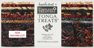 Timeless Treasures Tonga Treat Batiks Fireside Shortcake 20 - 10 inch squares - Picture 1 of 3