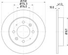 2x Mintex Brake Discs PAIR Rear fits Kia Cerato 1.6 2.0 CRDi 1.5 MDC2139 258 mm Kia Cerato