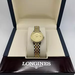 Montre automatique pour femme Longines Flagship 26 mm cadran champagne acier L4.274.3.32.7 - Photo 1 sur 6