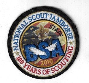 2010 National Scout Jamboree JSP Staff 100 Yrs. Of Scouting BLK Bdr.