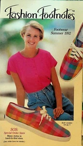 Fashion Footnotes Summer 1992 Footwear Catalog Shoes Tog Shop Americus Ga - Picture 1 of 4