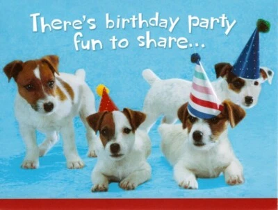 Jack Russell Terrier Cachorro Perro o Niño Cumpleaños Fiesta Invitaciones - Juego de 8 Foto 1 de 3