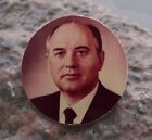 Vintage Mikhail Gorbachev Soviet Politician Russian Political Pin Badge