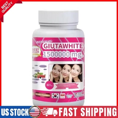 1 botella de gel blanqueador Supreme Gluta White 1500000 mg 30 piezas Foto 1 de 3