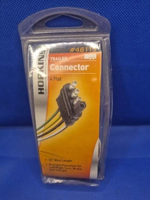 NUEVO conector de extremo de remolque Hopkins 48115 - 4 cables plano - enchufe de cableado - NUEVO Foto 1 de 2