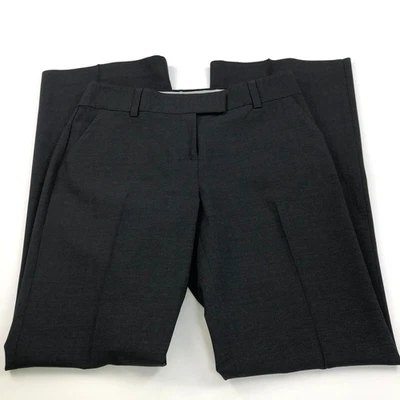 Pantalones Express COMO NUEVOS 6 (ajuste 30W 32L) forrados tiro medio pierna ancha bootcut negros Foto 1 de 4
