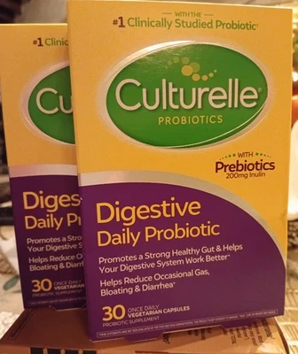 3 X Culturelle Probiótico Diario 30 × 3 = 90 Cápsulas Vegetarianas Exp 06/27 Foto 1 de 2