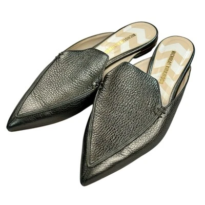 Nicholas Kirkwood BEYA Peltre Cuero Punta Punta Sin Cordones Planos Talla 38.5/8 EE. UU. Foto 1 de 4