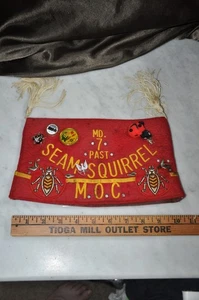Military Order Of The Cootie Maryland Wood Tick Hat With Insect Pins Etc. Etc - Picture 1 of 15
