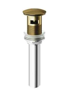 Vigo VG16002MG Pop-Up Drain for Bathroom Sink with Overflow in Matte Gold - Picture 1 of 3