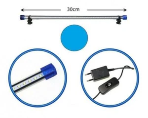 Barra Led Lampada Neon Per Acquario Impermeabile Immersione Luce BLU 30CM - Foto 1 di 5